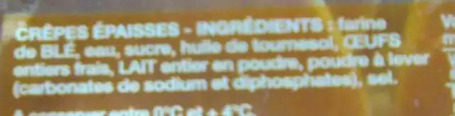 8 pancakes ingredients label
