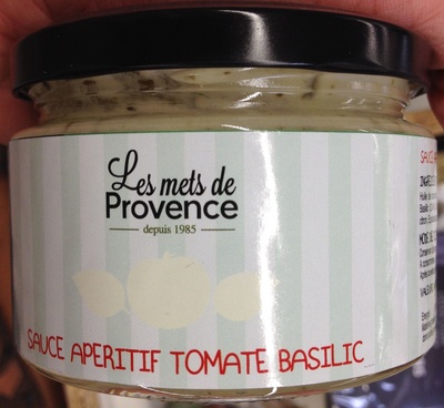 Sauce apéritif tomate basilic front packaging