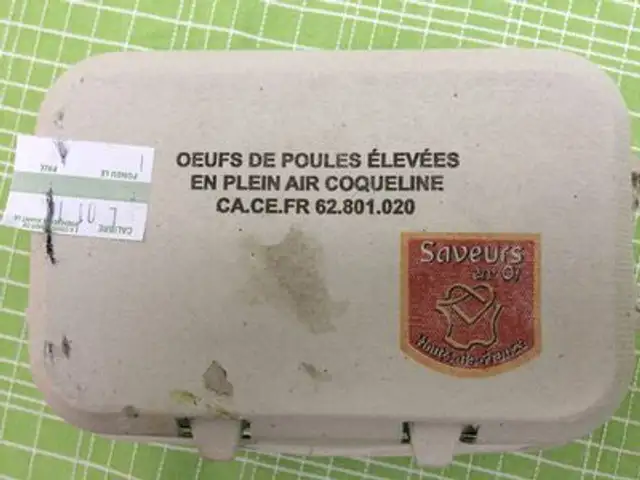 Oeufs de poules elevee en plein air