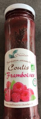 Coulis de framboises front packaging