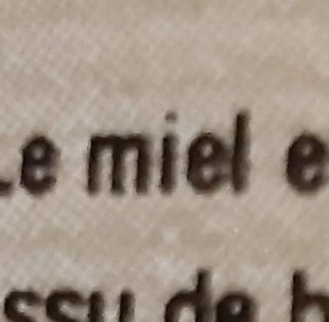 Miel d'Acacia ingredients label
