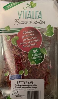 Graines germées Betterave front packaging