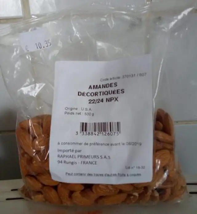 Amandes décortiquées