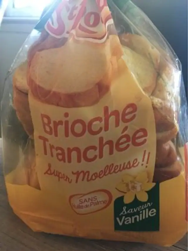 Brioche tranchée vanille