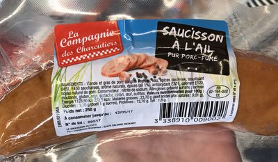 Saucisson à l'ail pur porc fumé