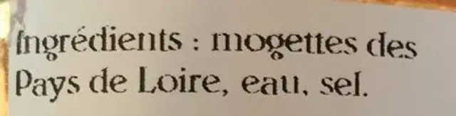 Mogettes des pays de loire ingredients label