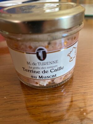 Terrine de caille au muscat front packaging