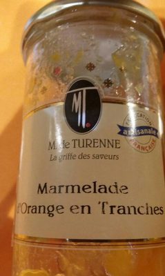 Marmelade d'orange en tranches front packaging