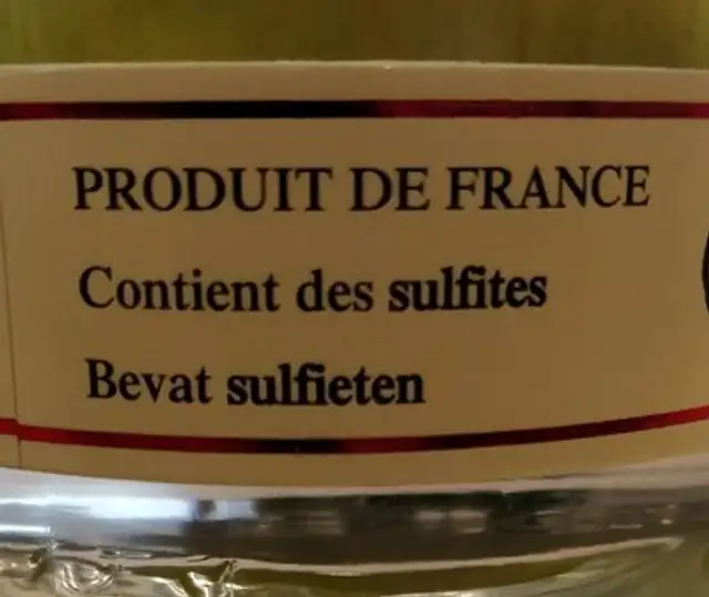 Poire Williams 40* 70 ingredients label