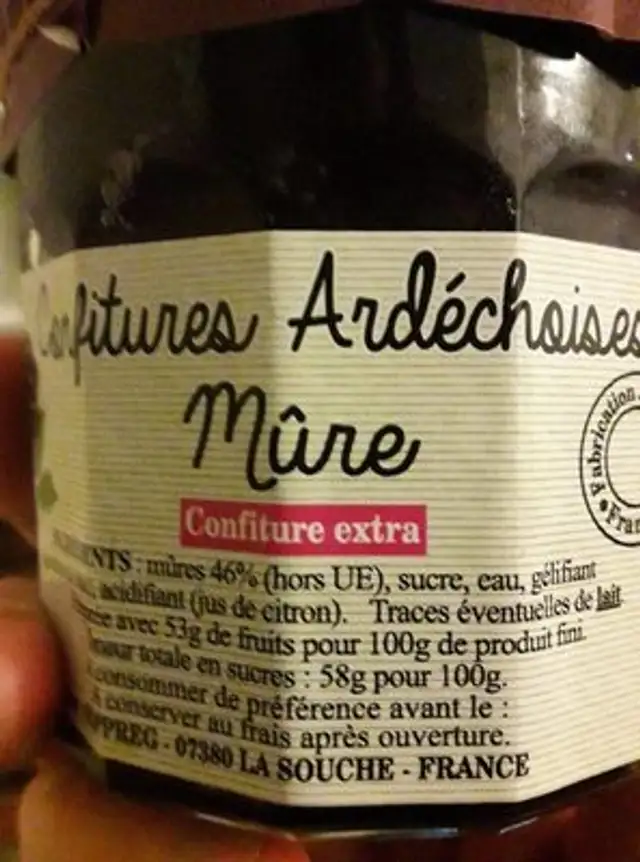 Confiture ardéchoise à La Mure