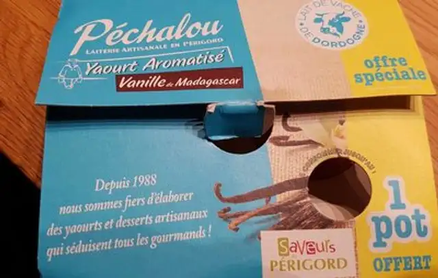 Pechalou yaourt aromatisé vanille de Madagascar front packaging