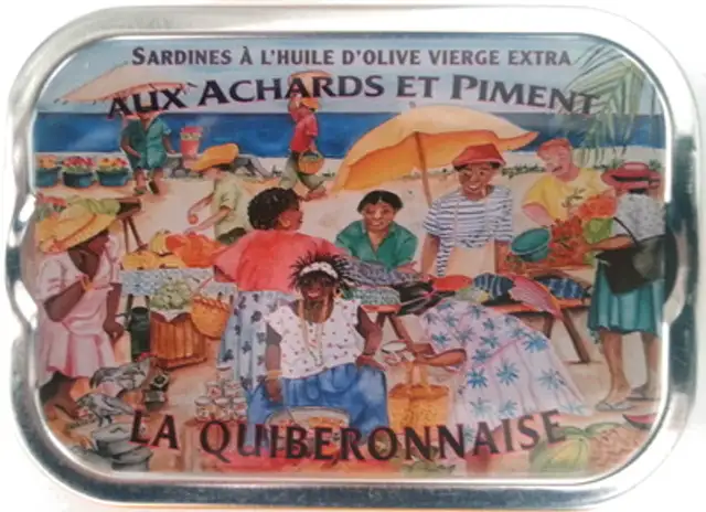 Sardines à l'huile d'olive vierge extra aux achards et piment