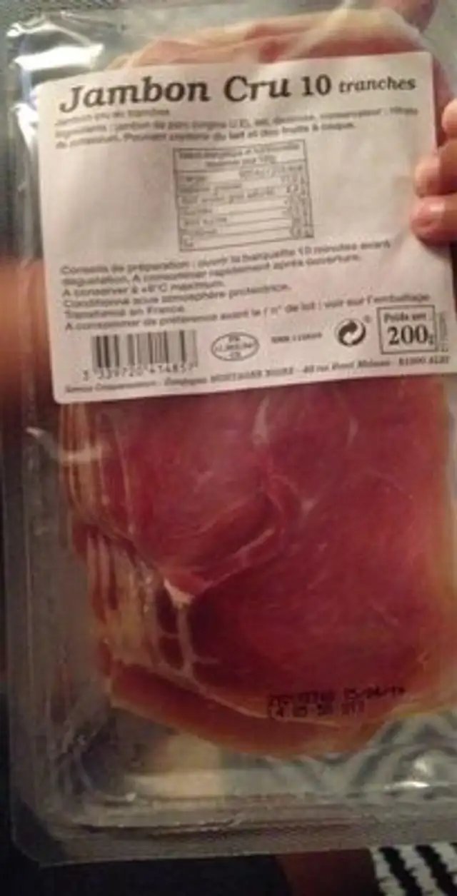 Jambon cru 10 tranches