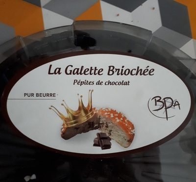 Galette briochée pépites de chocolat