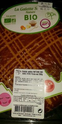 Galette Sablée Nature Bio