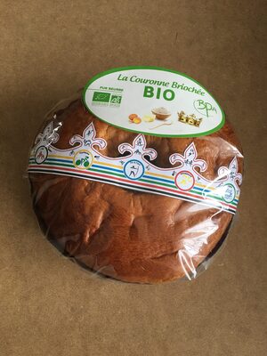 Couronne Briochée nature BIO avec fève et couronne front packaging