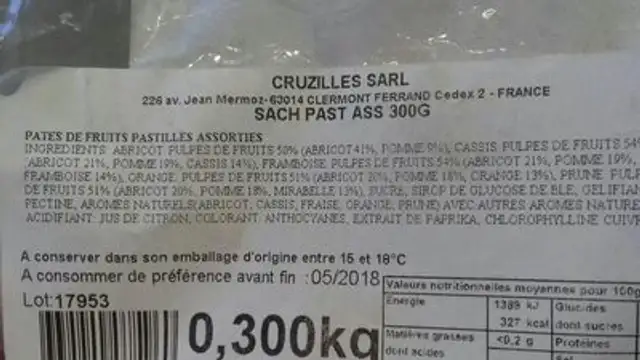 Sach.past.rondes Frts Ass, ingredients label