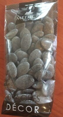 Dragées décor gris granite