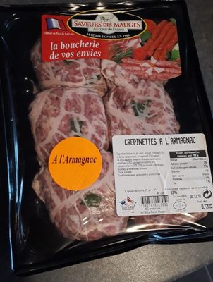Crepinettes à l'armagnac front packaging