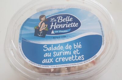 Salade de blé au surimi et aux crevettes