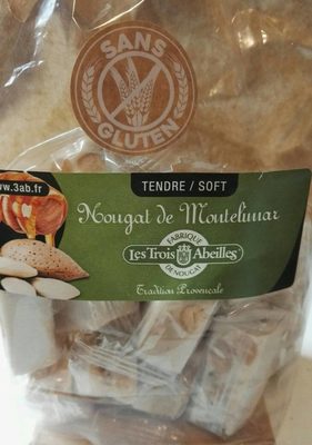 Nougat de Montélimar tendre sans gluten front packaging