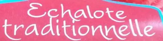 Echalotes longues traditionnelles ingredients label