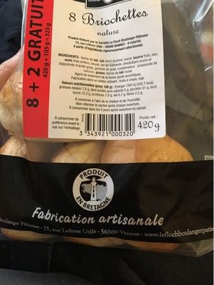 8 Briochettes Nature
