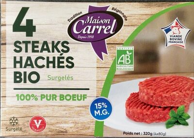 4 steaks haches bio