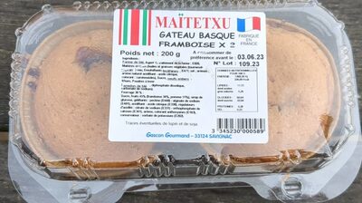 Gâteau Basque framboise x2