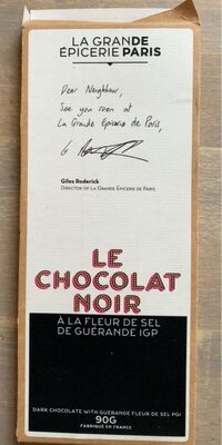 Chocolat noir à la fleur de sel de Guérande