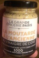 La moutarde au vinaigre de cidre