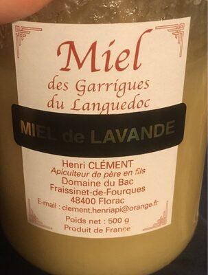 Miel de Lavande front packaging