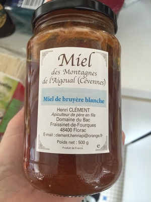 Miel des montagnes de l'Aigoual front packaging