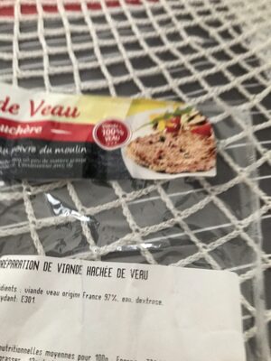 Hachés de Veau façon bouchère front packaging