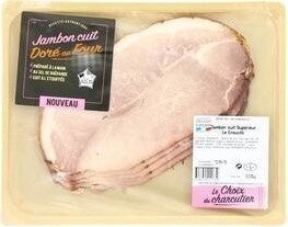 Jambon cuits doré au four