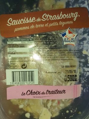 Saucisse de Strasbourg pomme de terre