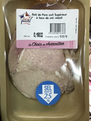 Brient, Roti de porc superieur, la barquette de 4 180 g