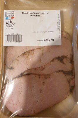 Tranches de porc cuites front packaging
