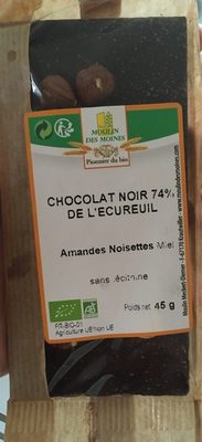 Chocolat noir 74% de l'écureuil