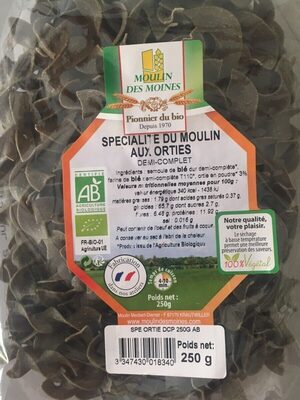 Specialites du moulin aux ortie front packaging