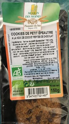 Cookies de petit épeautre
