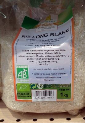 Riz long blanc