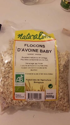 Flocons d'avoine baby front packaging