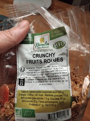Crunchy ingredients label