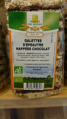 Galettes d'épeautre chocolat