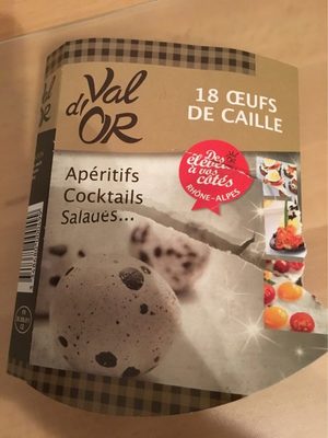 Oeuf de caille front packaging