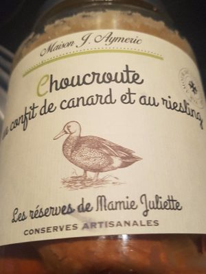 Choucroute au confit de canard