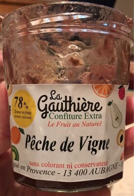 Confiture Peche de Vigne
