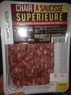 Chair à saucisses front packaging