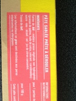 Pâte sablée Prête à Dérouler